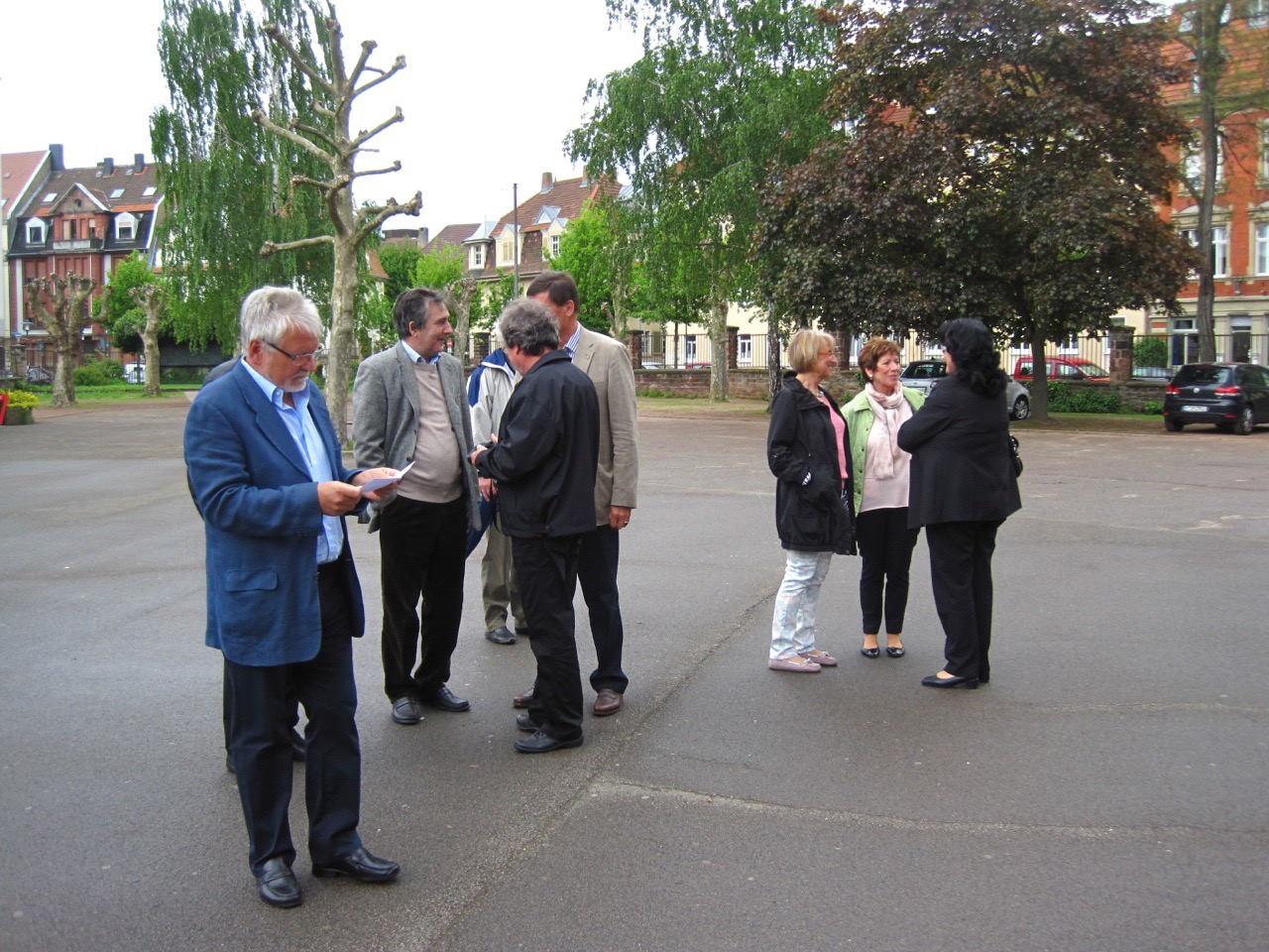 Treffen auf dem Schulhof