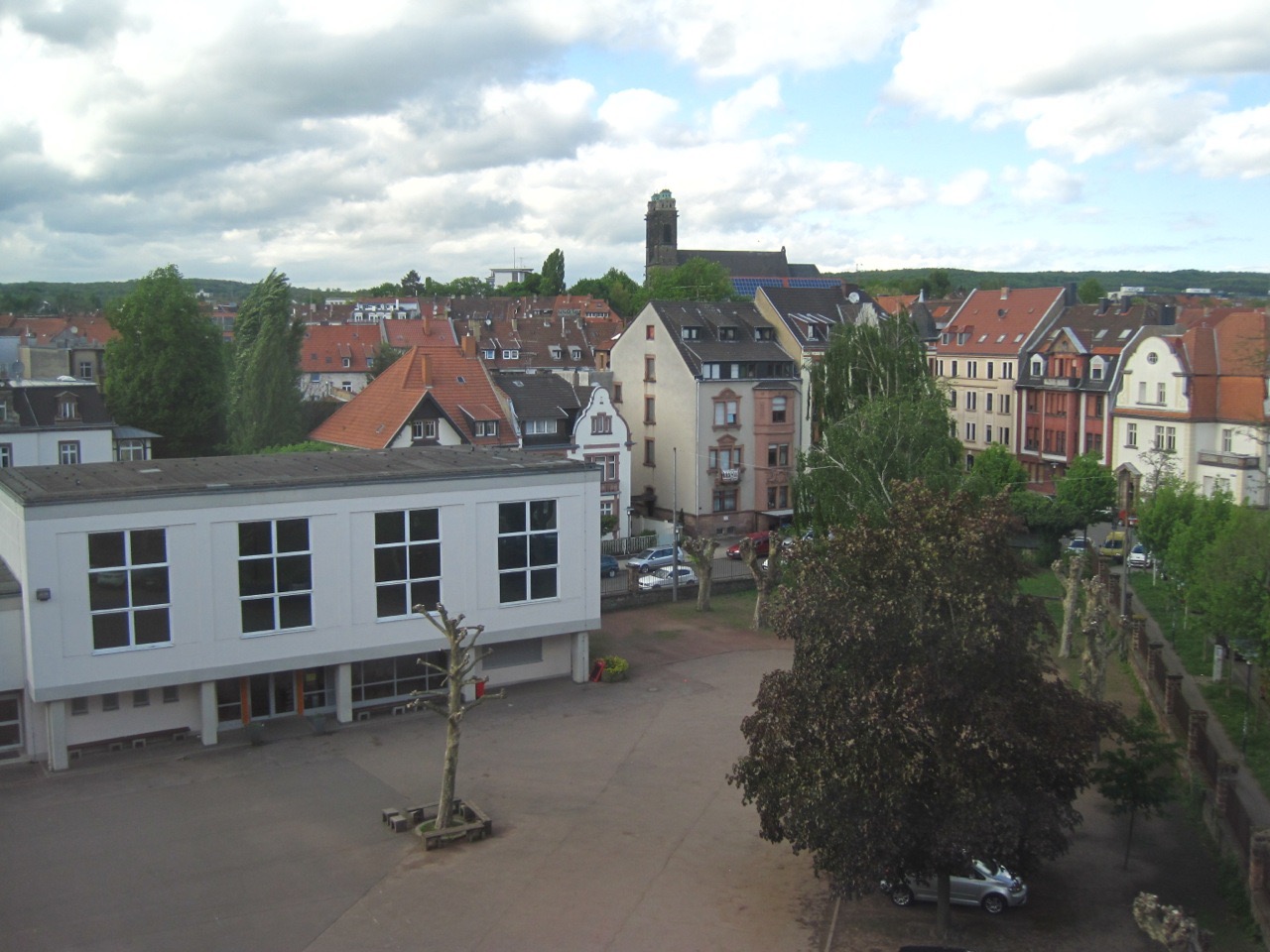 Blick Fenster Kunstsaal 1