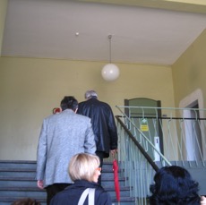 Unterwegs zum Musiksaal